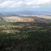 Can I see the Great Rift Valley from a scenic flight over Mount Kenya?