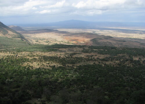 Can I see the Great Rift Valley from a scenic flight over Mount Kenya?