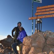 Are there opportunities for bird-watching at Mount Kenya’s waterfalls?