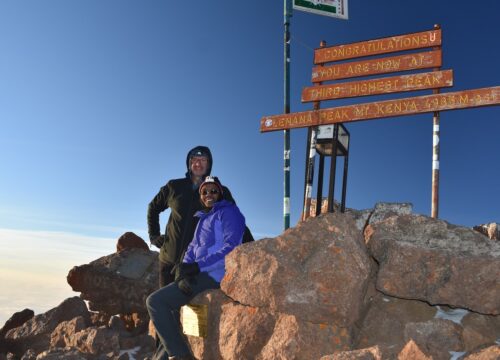 Are there opportunities for bird-watching at Mount Kenya’s waterfalls?